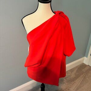 Off the shoulder crepe top